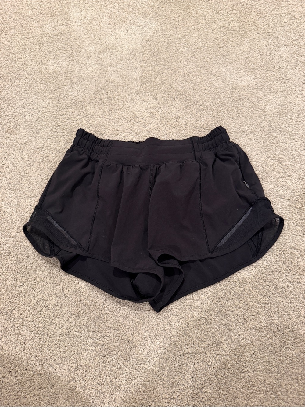 lululemon athletica Black Athletic Running Shorts